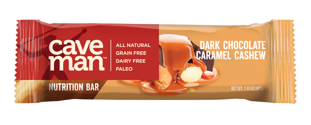 Dark Chocolate Caramel Cashew Nutrition Bars 12 Count